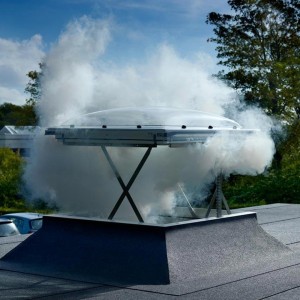 Okno do dachu płaskiego VELUX CSP 1073Q (120x120 cm), 2-szybowe, oddymiające, antywłamaniowe, Uw=0,99 W/m²K