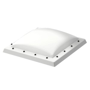 Kopuła VELUX ISD 0100 (80x80 cm) akrylowa, matowa do okien do dachu płaskiego