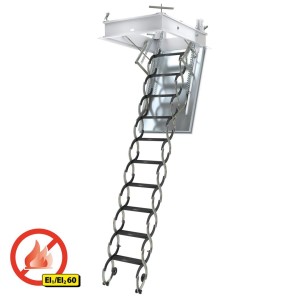 Schody Strychowe FAKRO LSF (70x120/300 cm) nożycowe, ogniooodporne, U=1.8 W/m²K*