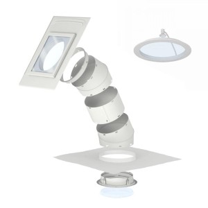 Świetlik tunelowy VELUX TLR 0K14 S00C01 do dachów skośnych, tunel sztywny 