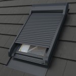 Roleta zewnętrzna FAKRO ARZ Komfort Electro (78x118 cm) z napędem elektrycznym 230V