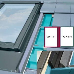 Kołnierz FAKRO EZV-FT Thermo B2/1 (66x118), 2 okna obok siebie, do dachówek płaskich  z dodatkową termoizolacją