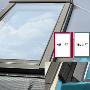 Kołnierz FAKRO EBV-PT Thermo B2/1 (78x98), 2 okna obok siebie, do blachy panelowej z dodatkową termoizolacją